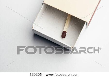 Single match in matchbox View Large Photo Image Picture - Single match in matchbox. Fotosearch