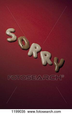 SORRY spelt in Russian bread cookies View Large Photo Image Stock Photography - SORRY spelt in Russian bread cookies. Fotosearch
