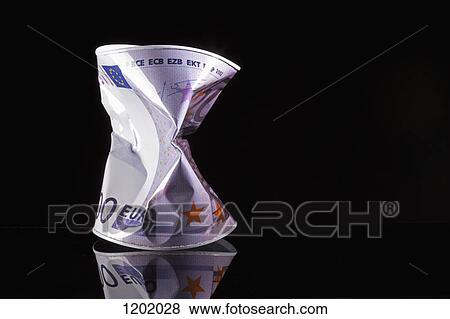 Squeezed money can View Large Photo Image Stock Photo - Squeezed money can. Fotosearch