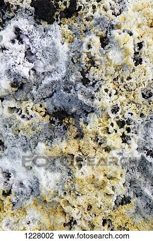 Sulfur deposits from a Solfatara, or sulfuric fumarole, Anak Krakatau volcano, full frame View Large Photo Image Stock Image - Sulfur deposits from a Solfatara, or sulfuric fumarole, Anak Krakatau volcano, full frame. Fotosearch
