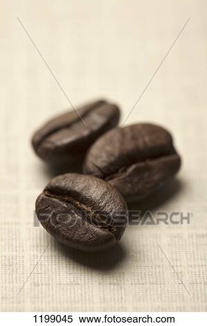 Stock Photography - Three coffee beans. Fotosearch