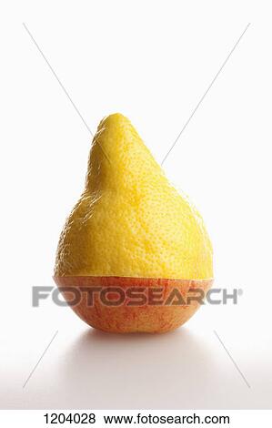 Two pieces of different fruit stacked to comprise the shape of a piece of fruit View Large Photo Image Stock Photo - Two pieces of different fruit stacked to comprise the shape of a piece of fruit. Fotosearch