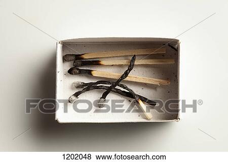 Used matched in matchbox View Large Photo Image Stock Photo - Used matched in matchbox. Fotosearch