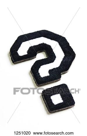 A black outlined varsity font question mark, close-up View Large Photo Image Stock Image - A black outlined varsity font question mark, close-up. Fotosearch