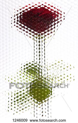 A rose seen behind beveled glass with hexagon pattern View Large Photo Image Stock Photo - A rose seen behind beveled glass with hexagon pattern. Fotosearch
