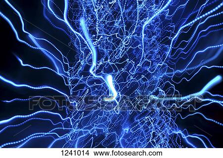 Blue squiggly light pattern View Large Photo Image Picture - Blue squiggly light pattern. Fotosearch