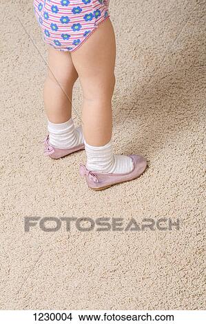 Picture - Girl wearing ballerina shoes. Fotosearch