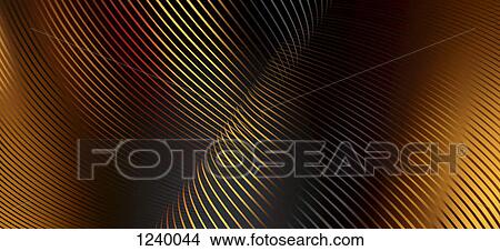 Golden lines on a curved surface View Large Photo Image Picture - Golden lines on a curved surface. Fotosearch