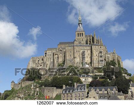 Stock Photo - Le Mont Saint-Michel, Normandy, France. Fotosearch