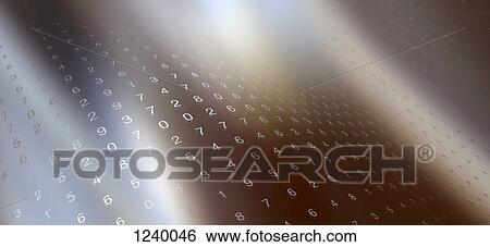 Multiple rows of random numbers on a shiny surface View Large Photo Image Stock Photograph - Multiple rows of random numbers on a shiny surface. Fotosearch