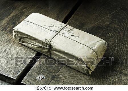 Stock Photography - Old style pharmacy package. Fotosearch