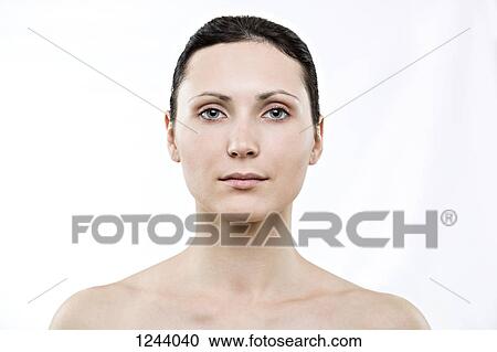 Portrait of beautiful woman looking at camera View Large Photo Image Stock Image - Portrait of beautiful woman looking at camera. Fotosearch