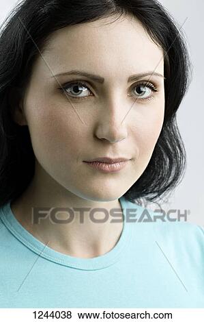 Portrait of beautiful woman View Large Photo Image Stock Photo - Portrait of beautiful woman. Fotosearch