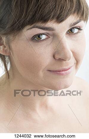 Portrait of brown eyed woman View Large Photo Image Stock Image - Portrait of brown eyed woman. Fotosearch