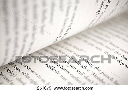 Text on the pages of an open book, extreme close-up View Large Photo Image Stock Photo - Text on the pages of an open book, extreme close-up. Fotosearch
