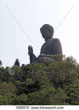 The Big Buddha statue in the Po Lin Monastery, Lantau Island, Hong Kong View Large Photo Image Stock Image - The Big Buddha statue in the Po Lin Monastery, Lantau Island, Hong Kong. Fotosearch