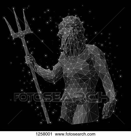 Stock Image - The constellation of Aquarius. Fotosearch