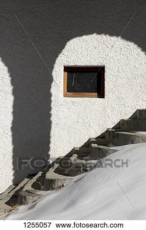 The shadow of an arch on a stucco wall View Large Photo Image Stock Photo - The shadow of an arch on a stucco wall. Fotosearch