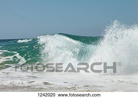 Stock Image - Wave crash. Fotosearch