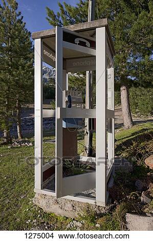A phone booth in a remote location in nature View Large Photo Image Picture - A phone booth in a remote location in nature. Fotosearch