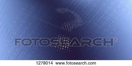A question mark in binary code against a gradient background View Large Photo Image Picture - A question mark in binary code against a gradient background. Fotosearch