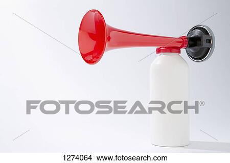 An air horn used for cheering at sporting events View Large Photo Image Picture - An air horn used for cheering at sporting events. Fotosearch