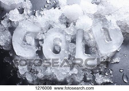 'Cold' spelled out with ice View Large Photo Image Stock Photo - 'Cold' spelled out with ice. Fotosearch