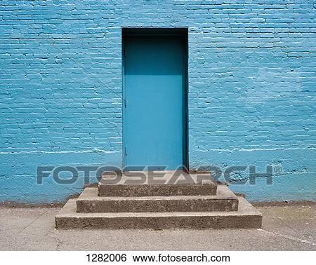 Concrete steps leading to doorway View Large Photo Image Stock Photograph - Concrete steps leading to doorway. Fotosearch