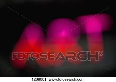 Stock Image - Defocused view of the word 'art'. Fotosearch