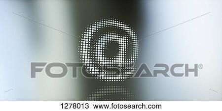 Dot patterned AT sign against a background of light and shadow View Large Photo Image Stock Image - Dot patterned AT sign against a background of light and shadow. Fotosearch