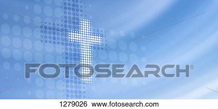 Dot patterned cross reflected on abstract surface View Large Photo Image Stock Photograph - Dot patterned cross reflected on abstract surface. Fotosearch