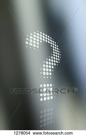 Dot patterned question mark against a background of shadow and light View Large Photo Image Picture - Dot patterned question mark against a background of shadow and light. Fotosearch