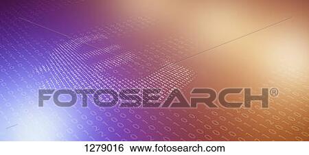 Euro symbol made of binary code, reflected against color gradient background View Large Photo Image Stock Photograph - Euro symbol made of binary code, reflected against color gradient background. Fotosearch