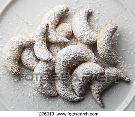 German vanilla biscuits (vanilla kipferl) View Large Photo Image Stock Photo - German vanilla biscuits (vanilla kipferl) . Fotosearch