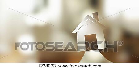 Graphic of a house against a background of colored light View Large Photo Image Stock Image - Graphic of a house against a background of colored light. Fotosearch