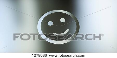 Graphic of a smiley face against a grey gradient background View Large Photo Image Stock Photograph - Graphic of a smiley face against a grey gradient background. Fotosearch