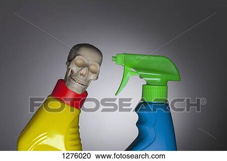 Imaginative confrontation between two toxic spray bottles View Large Photo Image Stock Image - Imaginative confrontation between two toxic spray bottles. Fotosearch