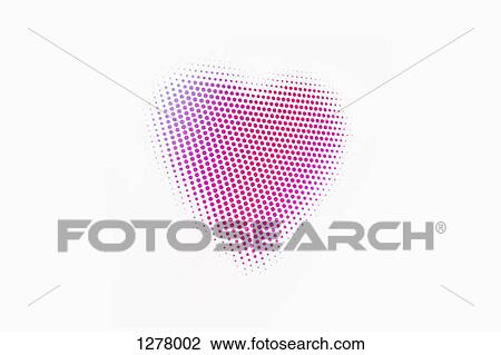 Pink and purple spotted heart against a white background View Large Photo Image Stock Image - Pink and purple spotted heart against a white background. Fotosearch
