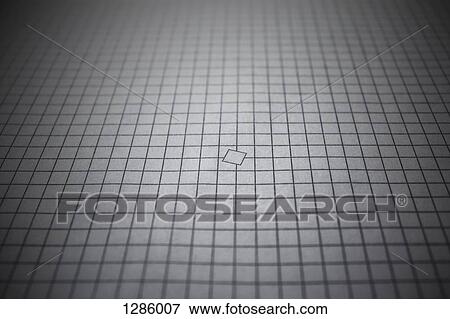Stock Photo - Rows of squares making up a grid, with a single square out of place. Fotosearch