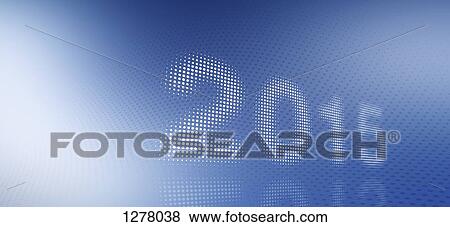 Stock Photo - Spotted 2015 against a blue and white gradient background. Fotosearch