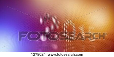 Spotted 2015 against a multi-colored gradient background View Large Photo Image Picture - Spotted 2015 against a multi-colored gradient background. Fotosearch