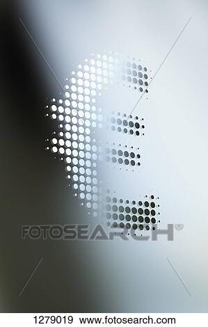 Spotted euro symbol mixed in shadow and light View Large Photo Image Stock Photo - Spotted euro symbol mixed in shadow and light. Fotosearch