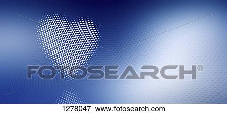 Spotted heart against a blue and white gradient background View Large Photo Image Stock Photo - Spotted heart against a blue and white gradient background. Fotosearch