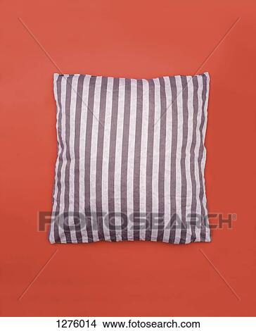 Striped pillow View Large Photo Image Picture - Striped pillow. Fotosearch