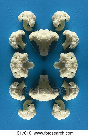 A digital composite of mirrored images of an arrangement of pieces of cauliflower View Large Photo Image Stock Image - A digital composite of mirrored images of an arrangement of pieces of cauliflower. Fotosearch