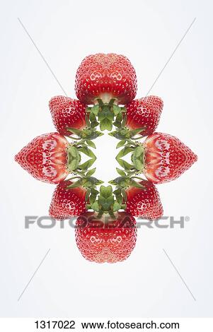 A digital composite of mirrored images of an arrangement of strawberries View Large Photo Image Stock Image - A digital composite of mirrored images of an arrangement of strawberries. Fotosearch