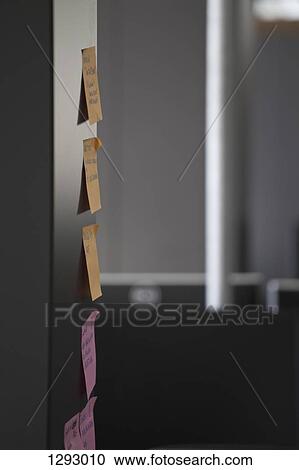 Adhesive notes on wall, close-up View Large Photo Image Stock Image - Adhesive notes on wall, close-up. Fotosearch