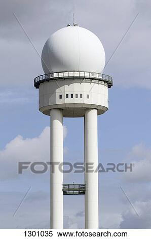 Air traffic control radar dome tower, Tempelhof Airport, Berlin, Germany View Large Photo Image Stock Photography - Air traffic control radar dome tower, Tempelhof Airport, Berlin, Germany. Fotosearch
