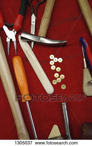 Stock Photo - Different types of tools, close-up. Fotosearch