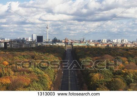 Elevated view Berlin skyline seen over Tiergarten park, Germany View Large Photo Image Stock Image - Elevated view Berlin skyline seen over Tiergarten park, Germany. Fotosearch